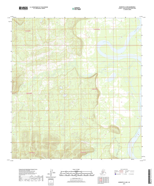 McGrath C-6 NW Alaska US Topo Map Image