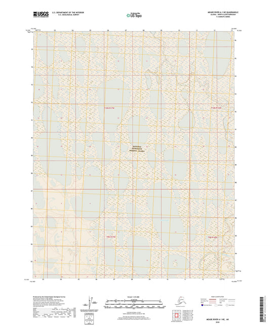 Meade River A-1 NE Alaska US Topo Map Image