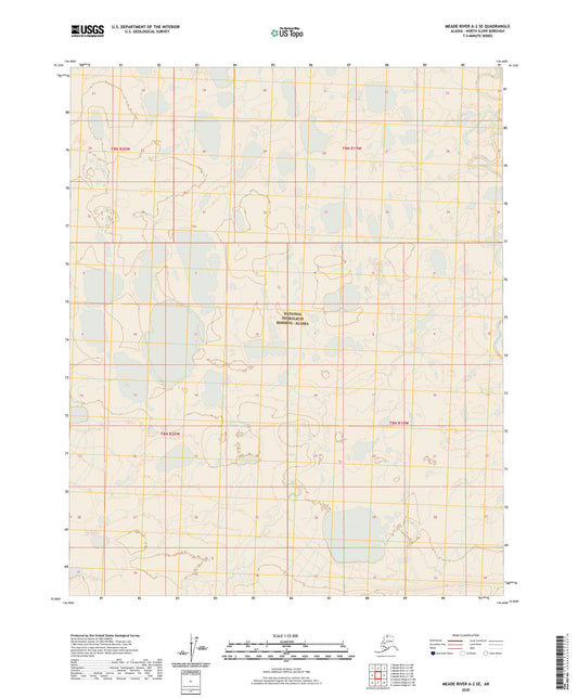Meade River A-2 SE Alaska US Topo Map Image