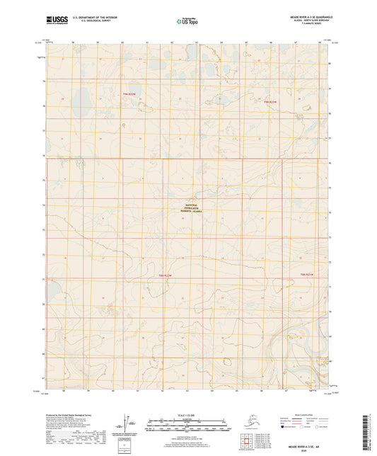 Meade River A-3 SE Alaska US Topo Map Image