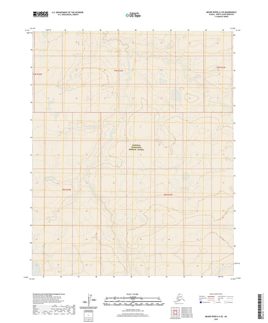 Meade River A-4 SE Alaska US Topo Map Image