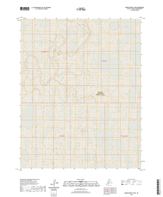 Meade River B-3 NW Alaska US Topo Map Image