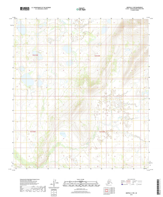 Medfra A-1 NW Alaska US Topo Map Image