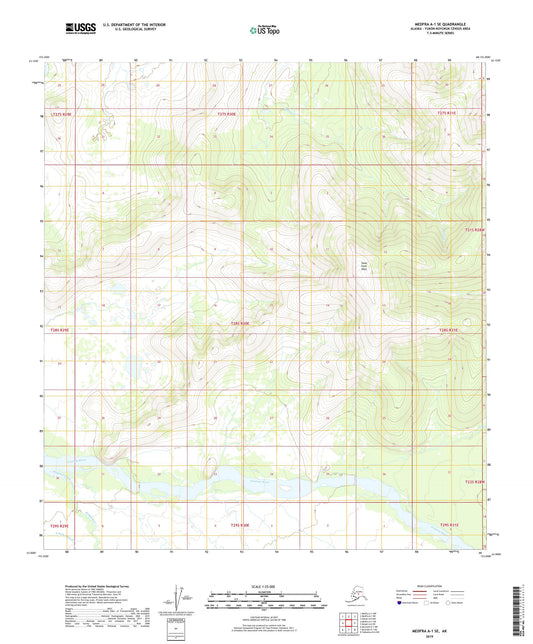 Medfra A-1 SE Alaska US Topo Map Image