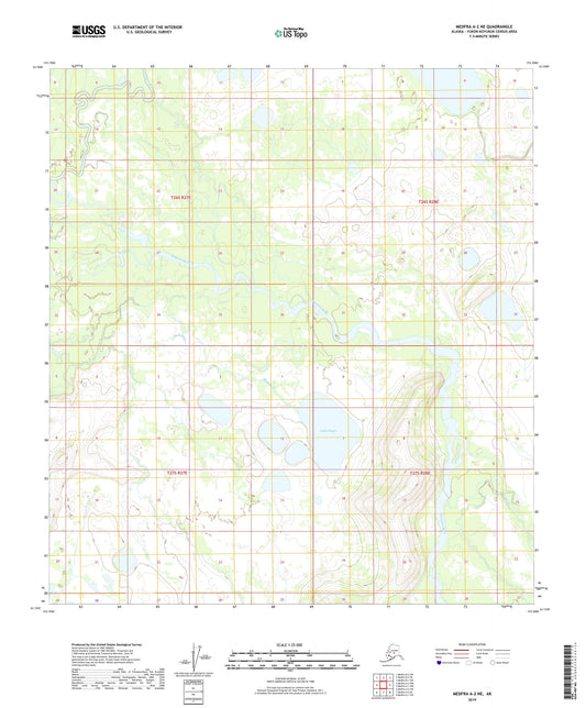 Medfra A-2 NE Alaska US Topo Map Image