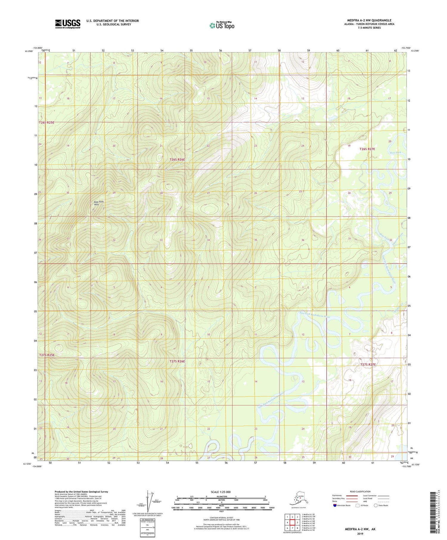 Medfra A-2 NW Alaska US Topo Map Image
