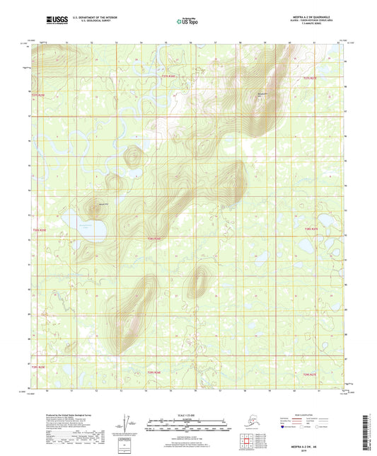 Medfra A-2 SW Alaska US Topo Map Image