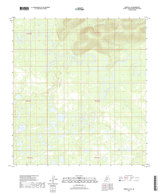 Medfra A-3 SE Alaska US Topo Map Image