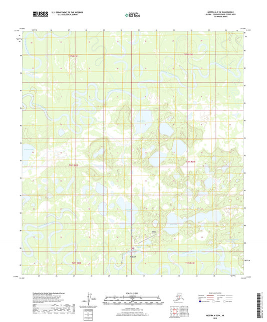 Medfra A-3 SW Alaska US Topo Map Image