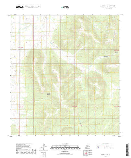 Medfra A-4 NW Alaska US Topo Map Image