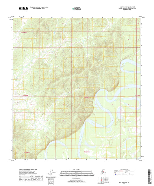 Medfra A-4 SW Alaska US Topo Map Image