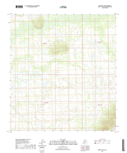 Medfra A-5 NW Alaska US Topo Map Image