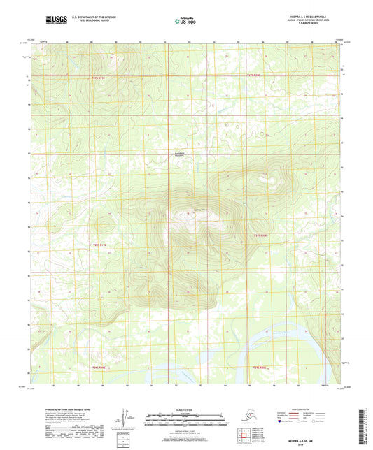Medfra A-5 SE Alaska US Topo Map Image