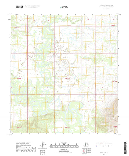 Medfra A-6 SE Alaska US Topo Map Image