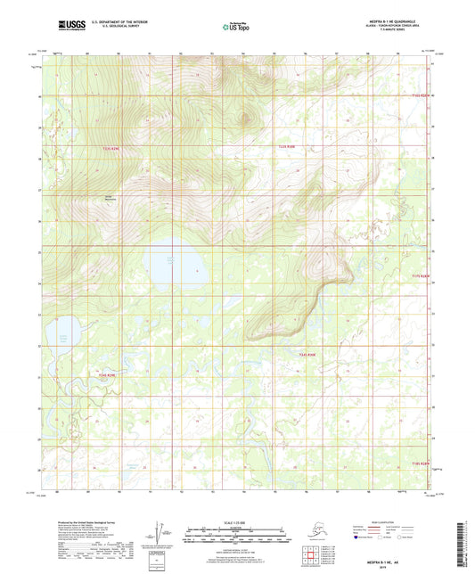 Medfra B-1 NE Alaska US Topo Map Image
