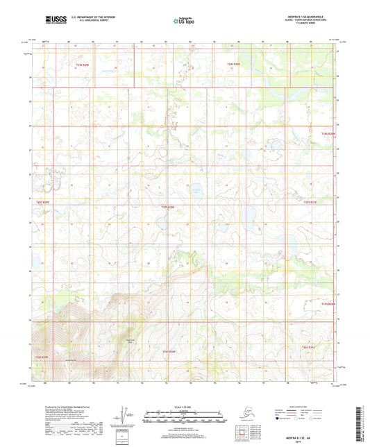 Medfra B-1 SE Alaska US Topo Map Image
