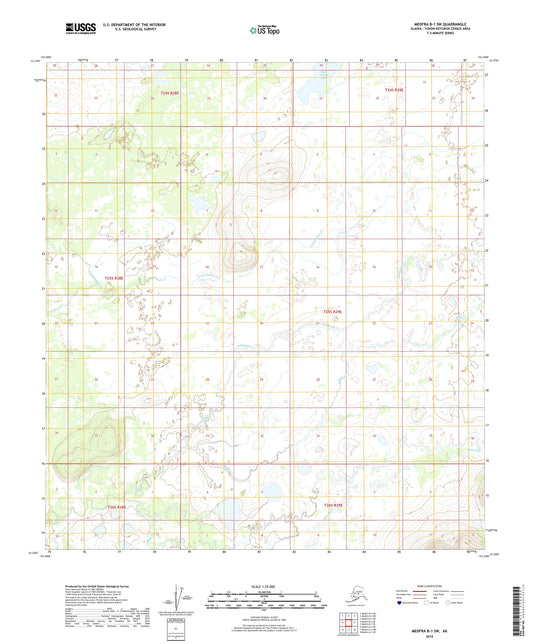 Medfra B-1 SW Alaska US Topo Map Image