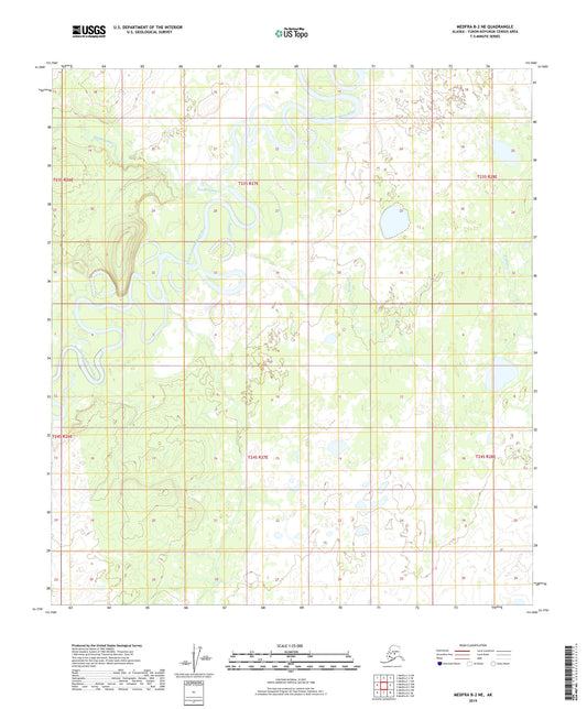 Medfra B-2 NE Alaska US Topo Map Image