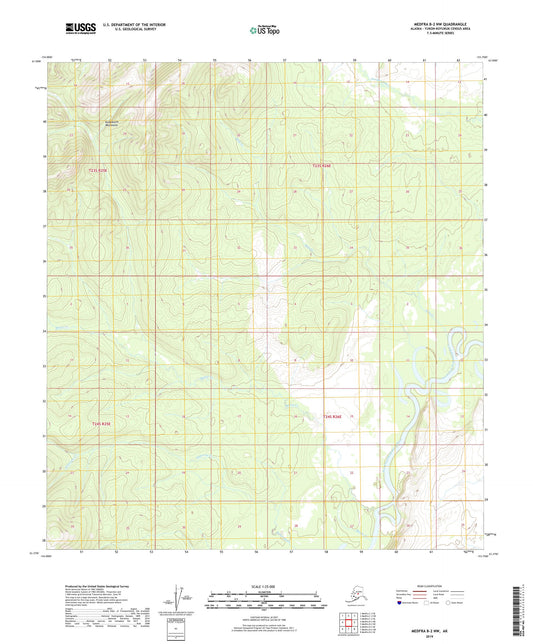 Medfra B-2 NW Alaska US Topo Map Image