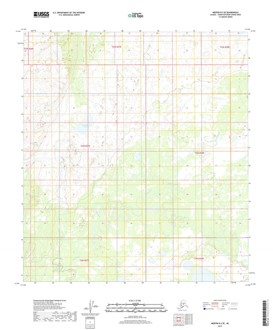 Medfra B-2 SE Alaska US Topo Map Image