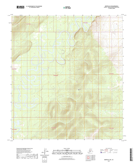Medfra B-2 SW Alaska US Topo Map Image