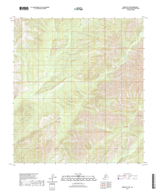 Medfra B-3 NW Alaska US Topo Map Image