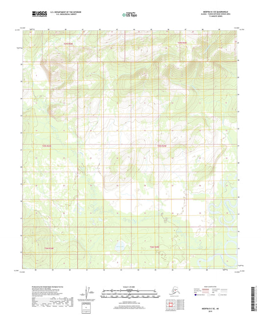 Medfra B-3 SE Alaska US Topo Map Image