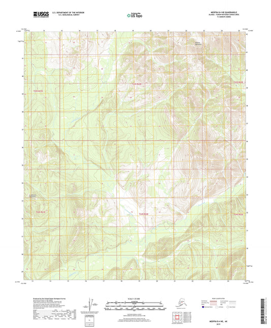 Medfra B-4 NE Alaska US Topo Map Image