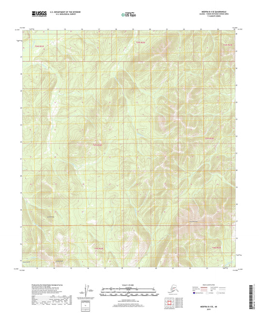 Medfra B-4 SE Alaska US Topo Map Image
