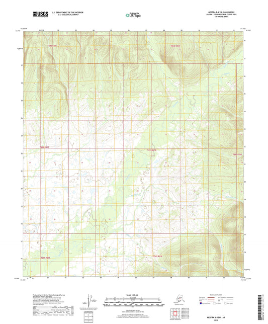 Medfra B-4 SW Alaska US Topo Map Image
