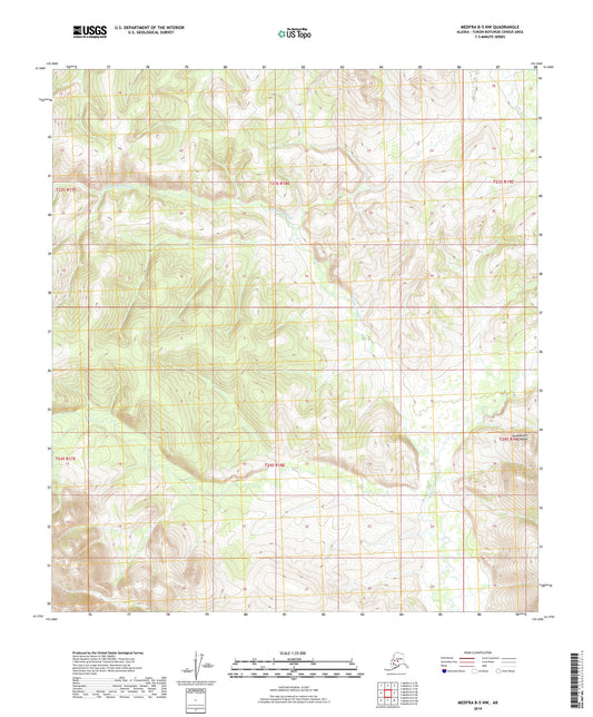 Medfra B-5 NW Alaska US Topo Map Image