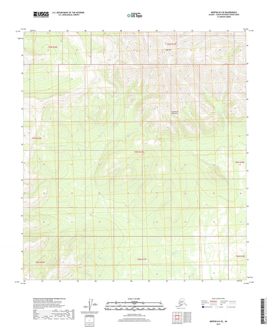 Medfra B-6 SE Alaska US Topo Map Image