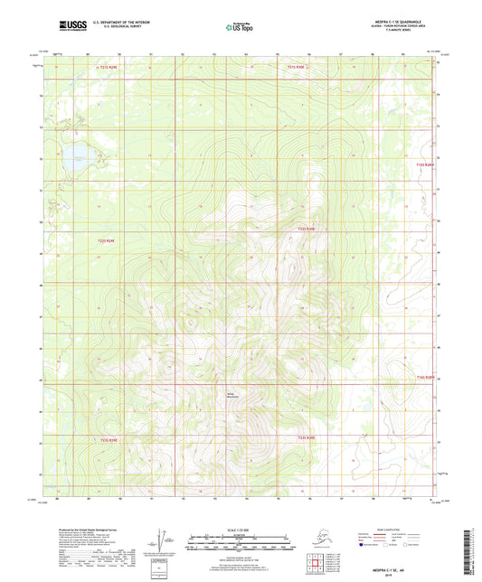 Medfra C-1 SE Alaska US Topo Map Image