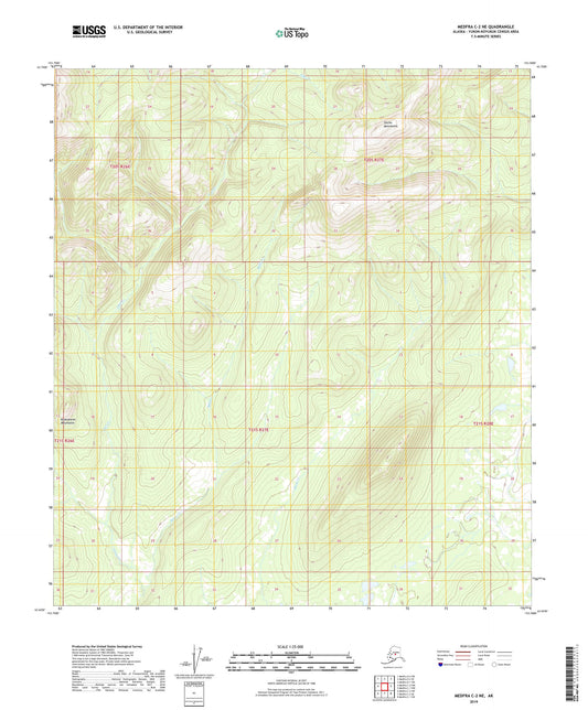 Medfra C-2 NE Alaska US Topo Map Image