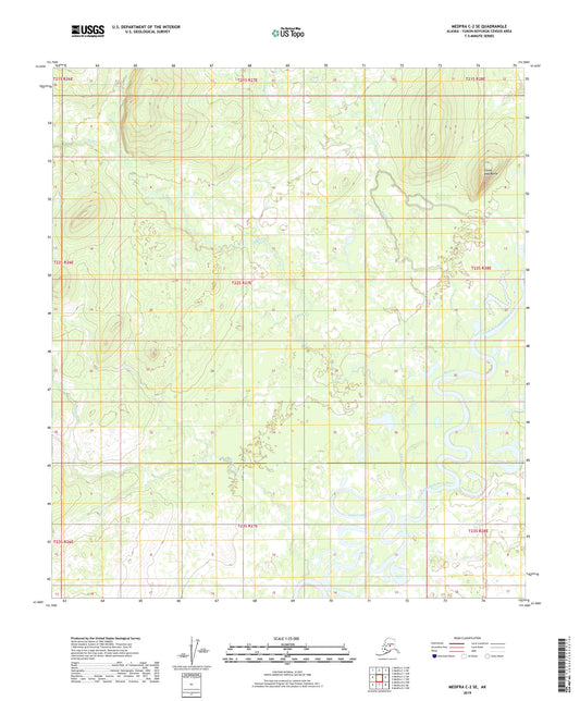 Medfra C-2 SE Alaska US Topo Map Image