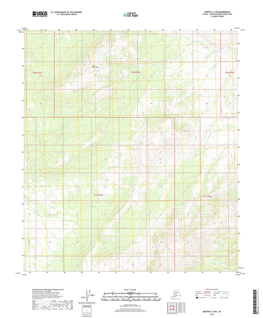 Medfra C-3 NW Alaska US Topo Map Image