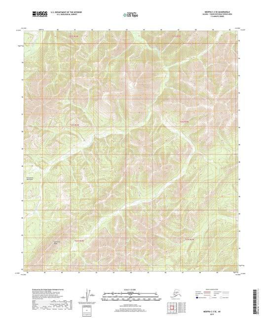 Medfra C-3 SE Alaska US Topo Map Image