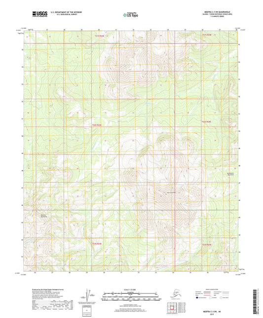 Medfra C-3 SW Alaska US Topo Map Image