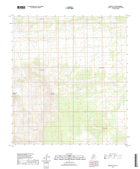 Medfra C-6 SW Alaska US Topo Map Image