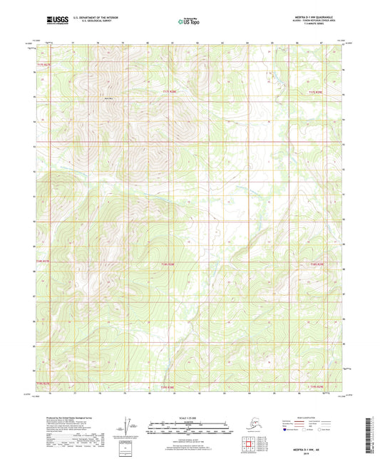 Medfra D-1 NW Alaska US Topo Map Image