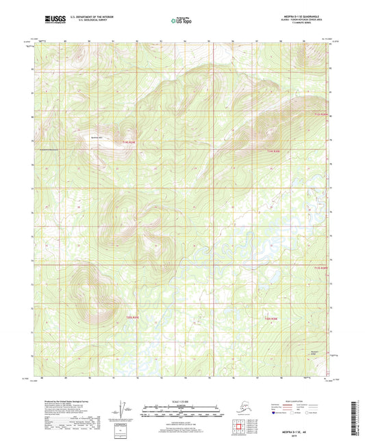 Medfra D-1 SE Alaska US Topo Map Image