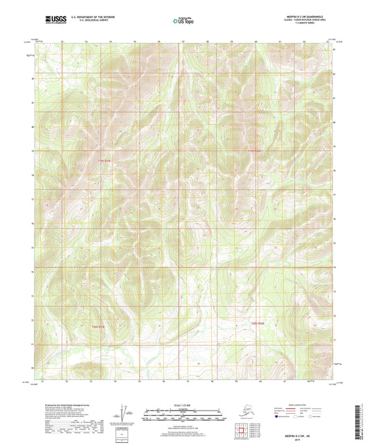 Medfra D-2 SW Alaska US Topo Map Image