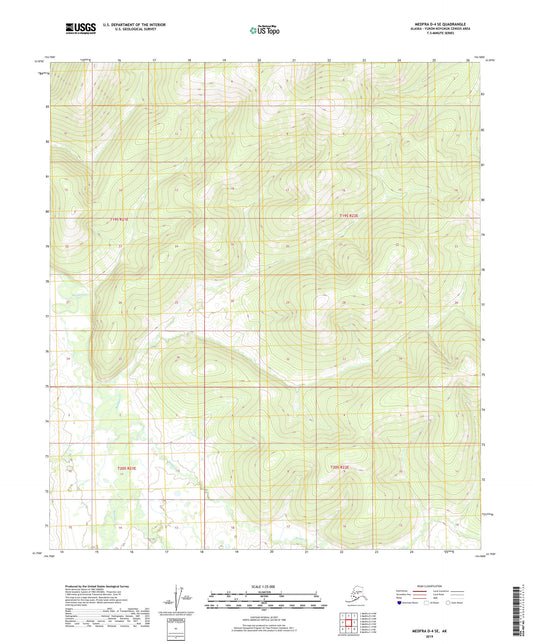 Medfra D-4 SE Alaska US Topo Map Image