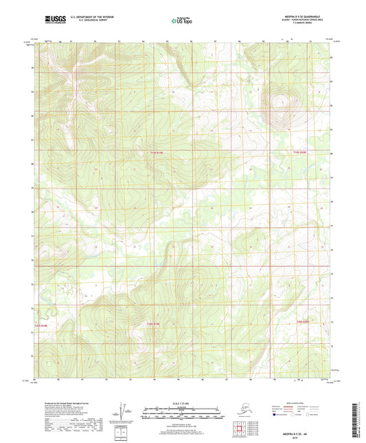 Medfra D-5 SE Alaska US Topo Map Image