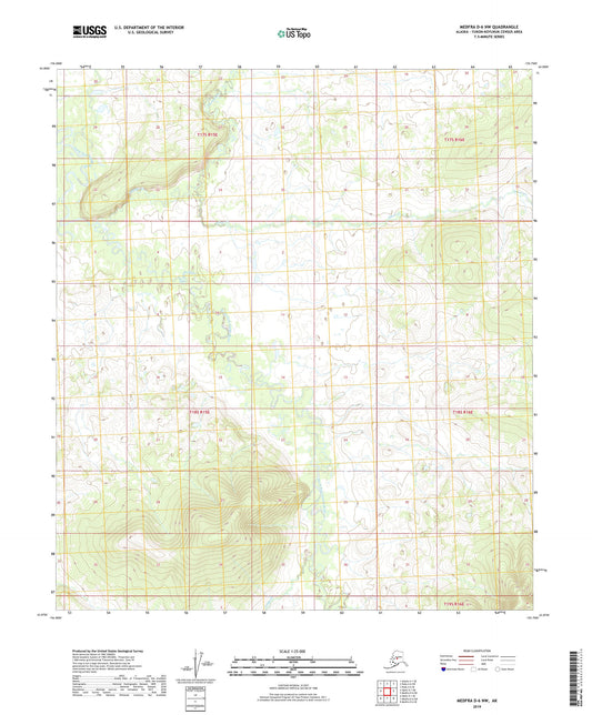 Medfra D-6 NW Alaska US Topo Map Image