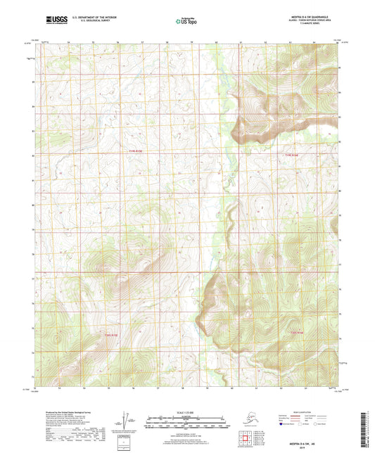 Medfra D-6 SW Alaska US Topo Map Image