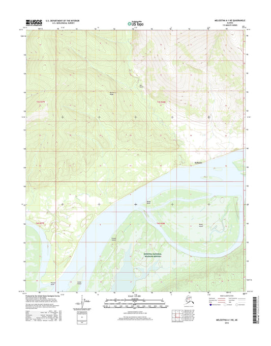 Melozitna A-1 NE Alaska US Topo Map Image