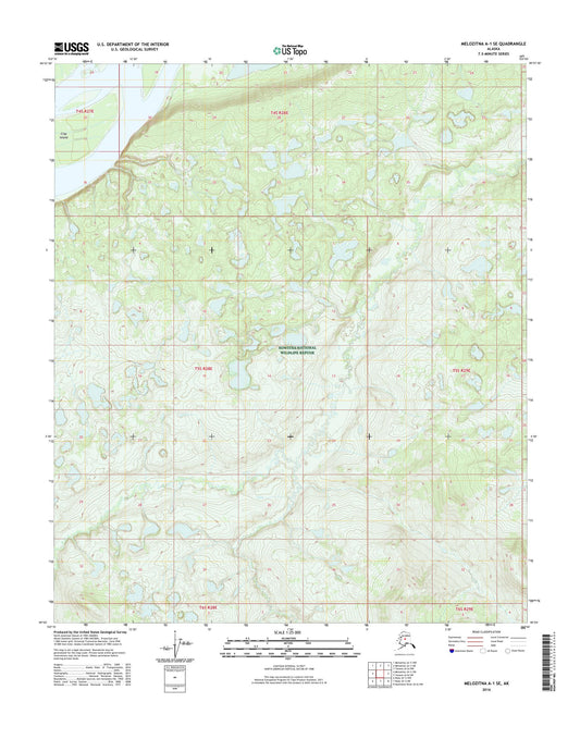 Melozitna A-1 SE Alaska US Topo Map Image