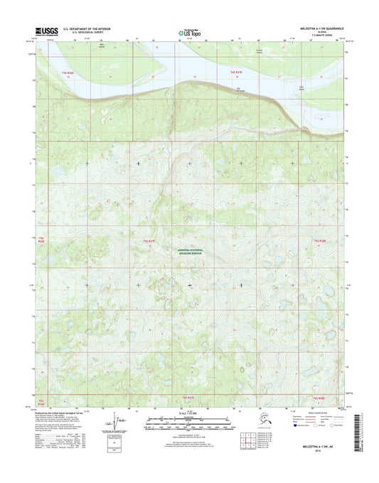 Melozitna A-1 SW Alaska US Topo Map Image