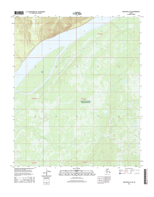 Melozitna A-2 SE Alaska US Topo Map Image